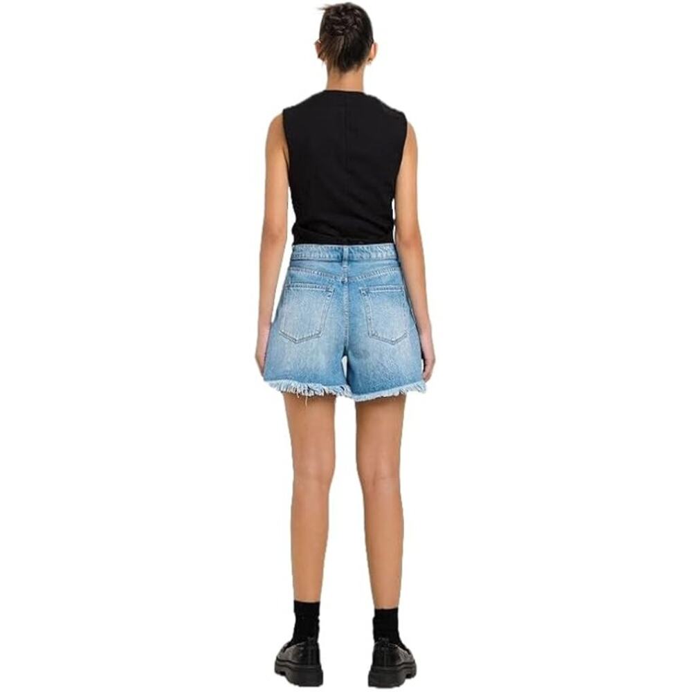 Vervet by Flying Monkey Super High Rise Pleated Shorts - V2897 - Size Medium - Picture 6 of 6
